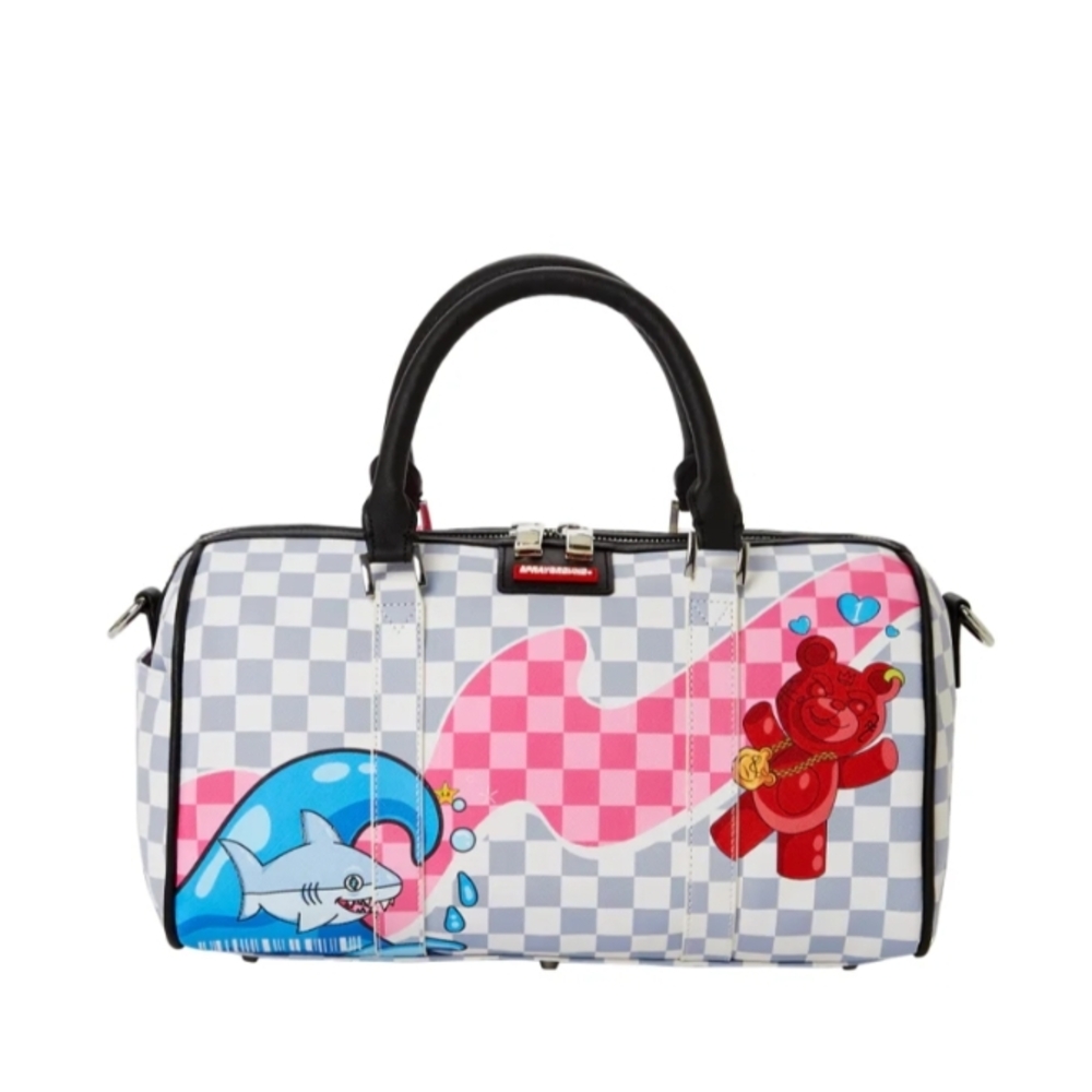 Collector Quality Sprayground WTF Shark And Gummy Mini Duffle NEVER UNZIPPED NWT